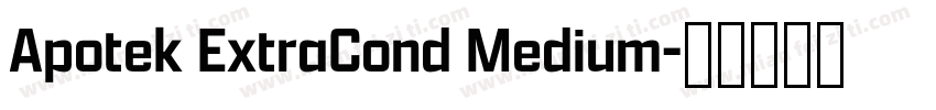 Apotek ExtraCond Medium字体转换